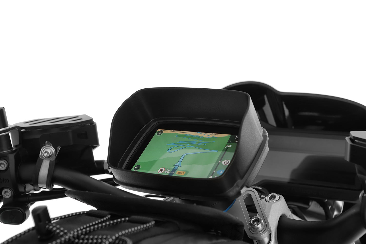 Wunderlich Glare Shield Tomtom Rider | Black | BMW R nineT - Pyramid Motorcycle Accessories