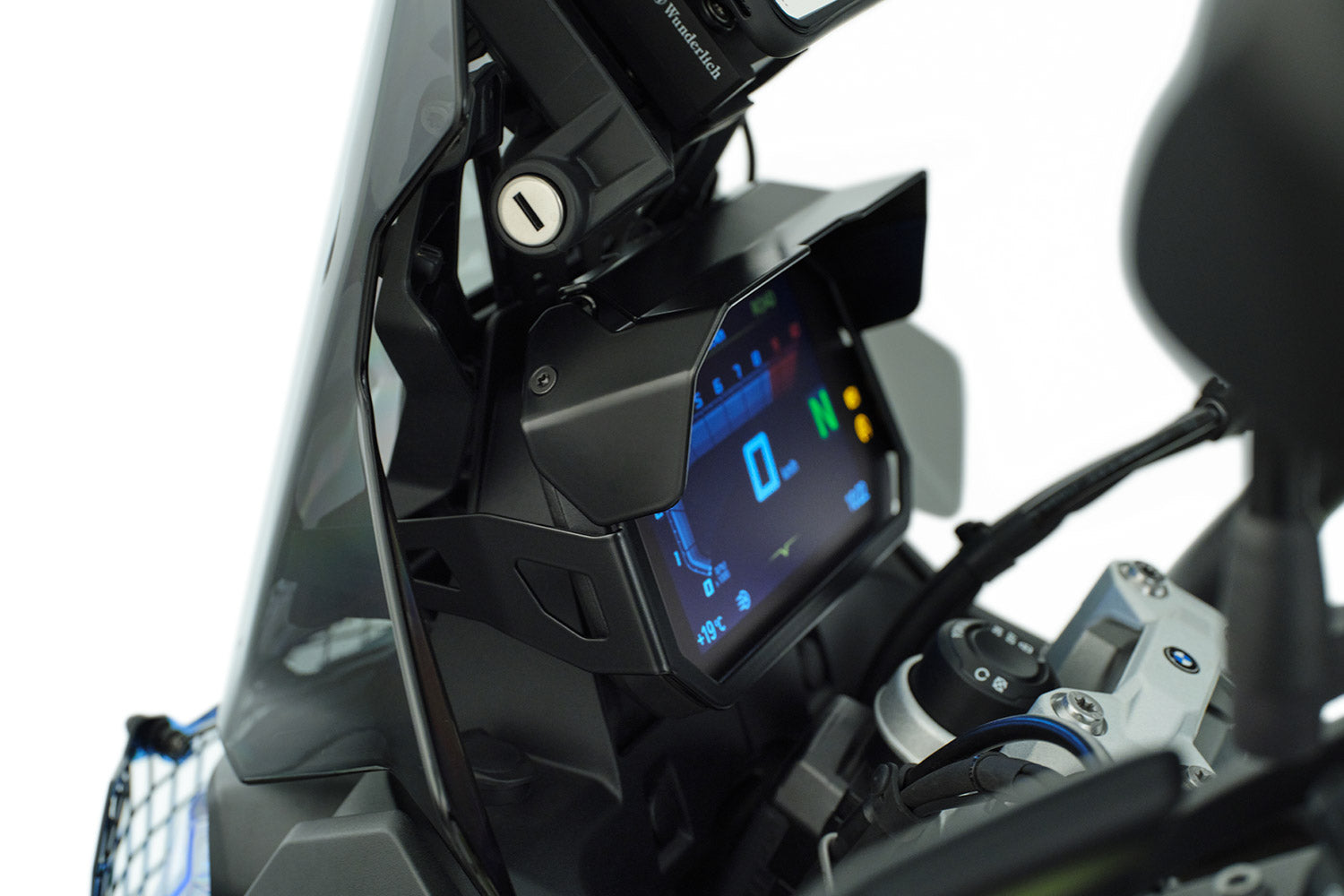 Wunderlich Cockpit Panel without Board Socket | R 1300 GS | Black - Pyramid Motorcycle Accessories