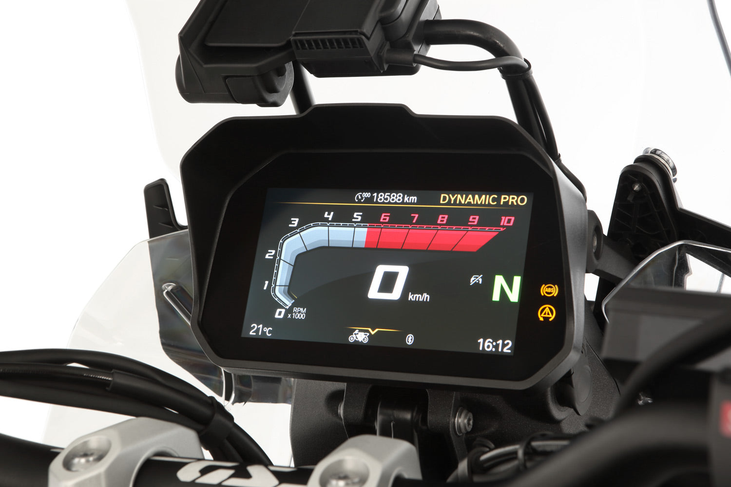 Wunderlich TFT Display Anti-Theft Protection with Sun Visor Preparation - Pyramid Motorcycle Accessories