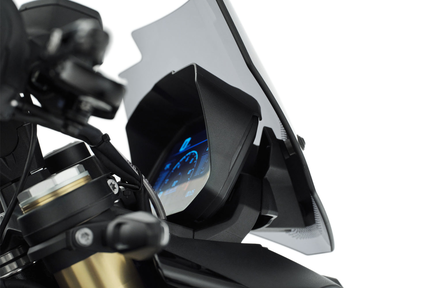Wunderlich TFT Display Anti-Theft Protection with Sun Visor Preparation - Pyramid Motorcycle Accessories