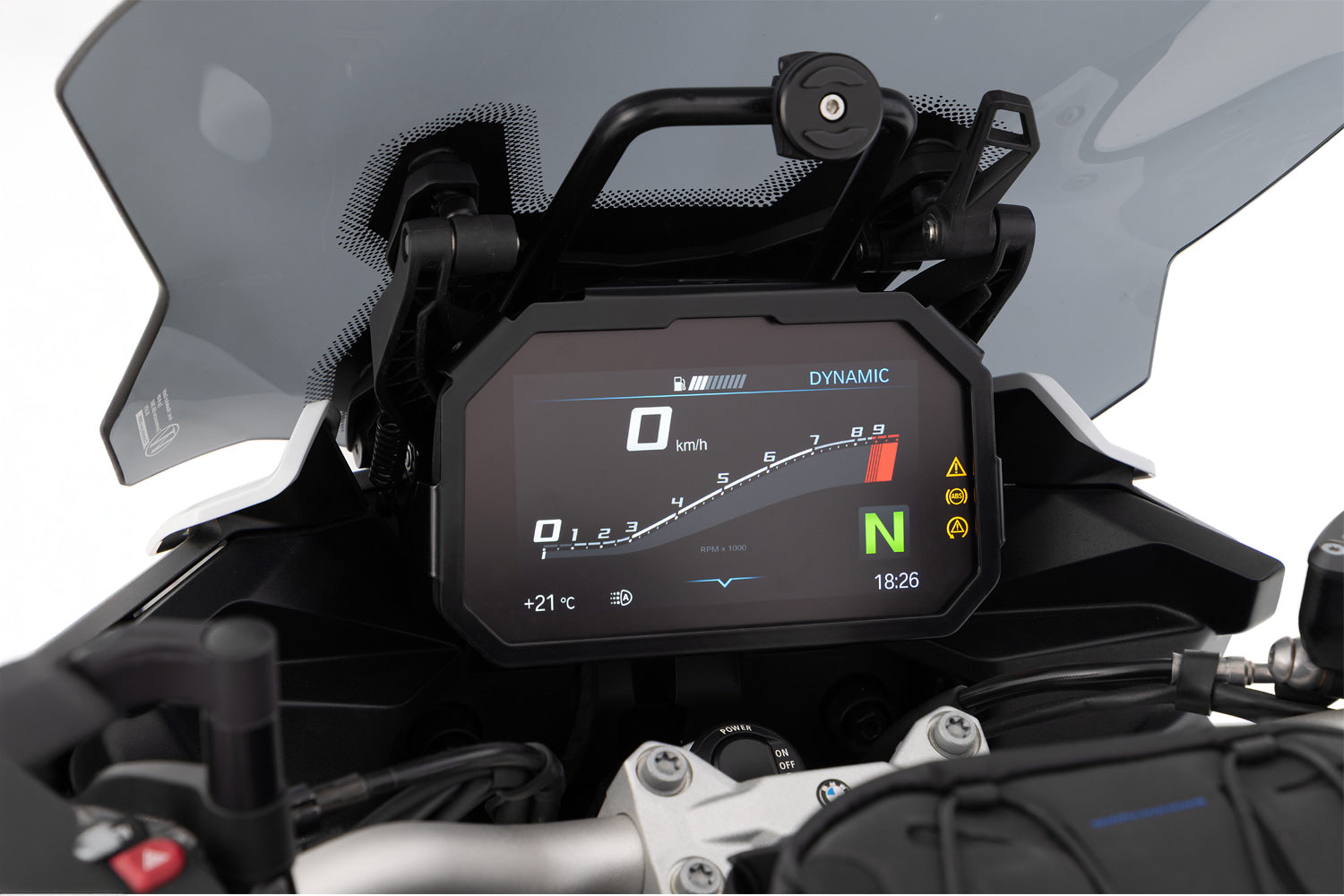 Wunderlich TFT Display Anti-theft Protection with Sun Visor Preparation | BMW S 1000 XR - Pyramid Motorcycle Accessories