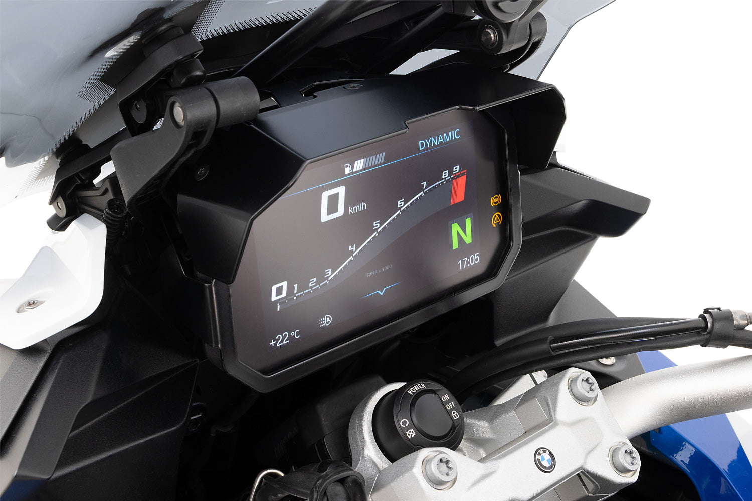 Wunderlich TFT Display Anti-theft Protection with Sun Visor Preparation | BMW S 1000 XR - Pyramid Motorcycle Accessories