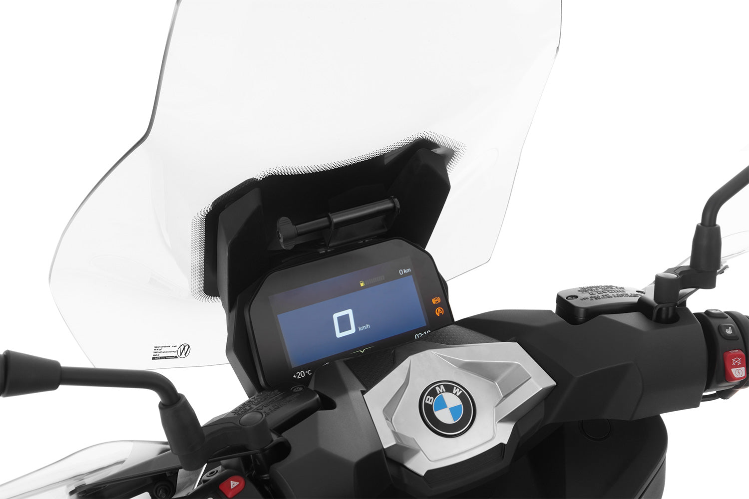 Wunderlich Universal Device Carrier | Black | BMW CE 04 - Pyramid Motorcycle Accessories