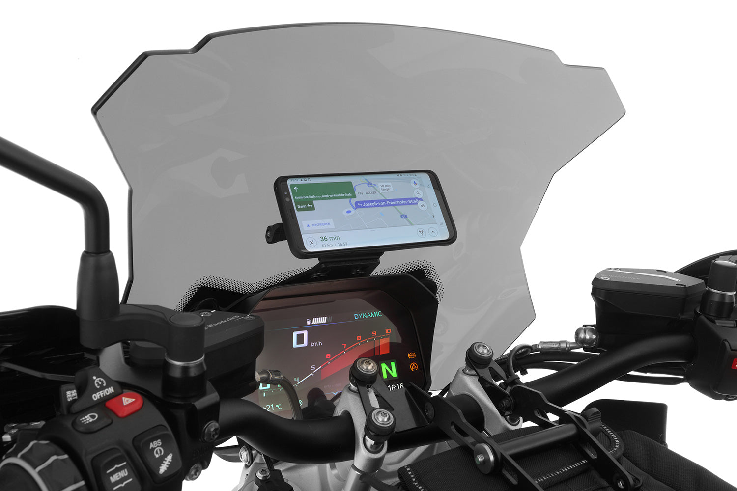 Wunderlich Universal Device Carrier | Black - Pyramid Motorcycle Accessories