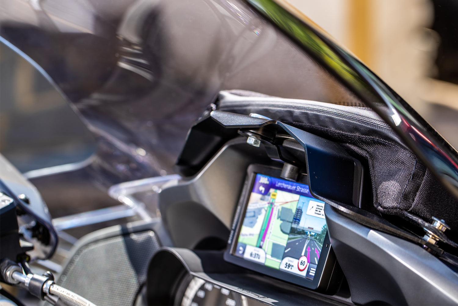 Wunderlich Security Kit For Original Navigation | Black | BMW S 1000 XR - Pyramid Motorcycle Accessories