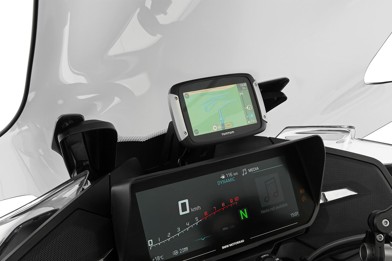 Wunderlich Universal Device Carrier | Black | BMW R 18 - Pyramid Motorcycle Accessories