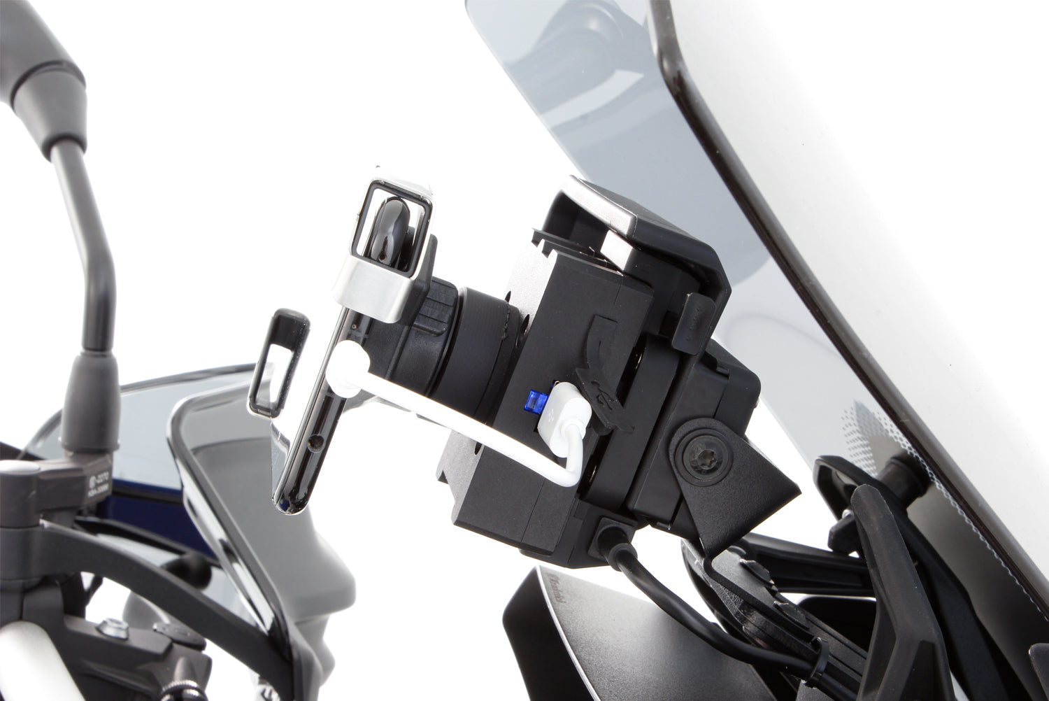 Wunderlich USB Charging Box with Anti Vibration Module SPC+ Inductive | Black - Pyramid Motorcycle Accessories