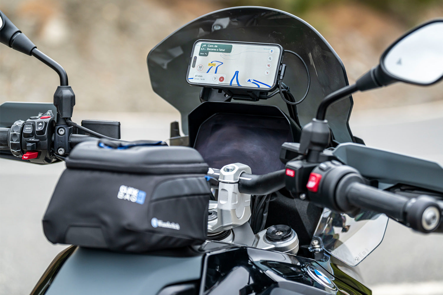 Wunderlich Usb Charging Box Sp Connect Anti Vibration Module | Black - Pyramid Motorcycle Accessories