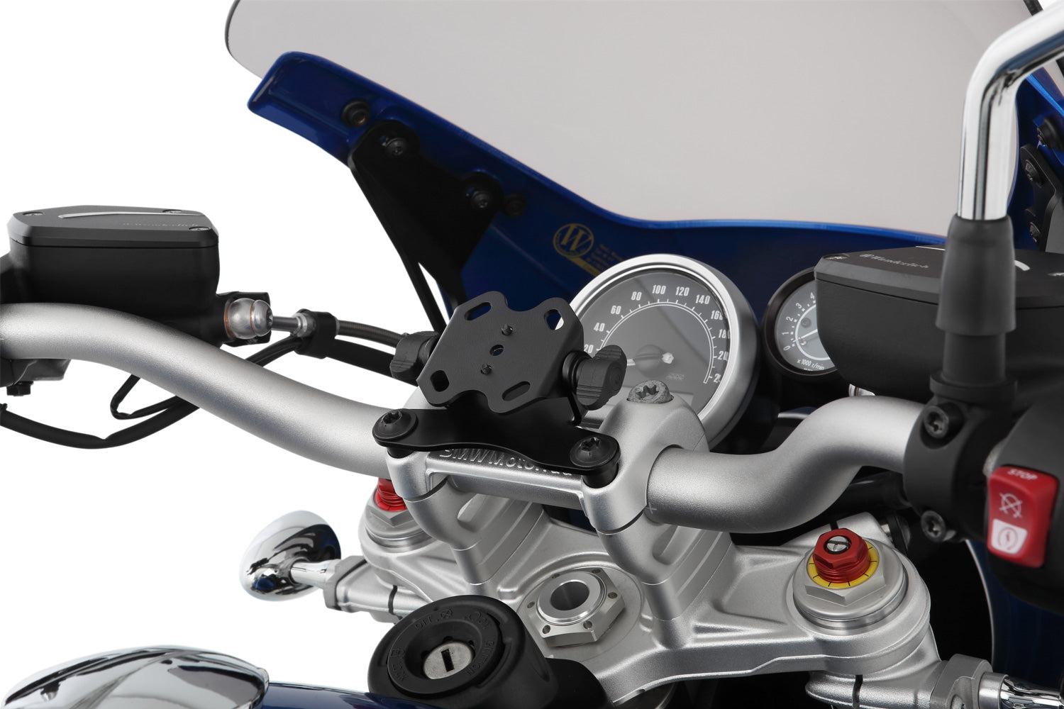 Wunderlich Navigation Holder For Equipment Carrier Universal | Black | BMW R nineT - Pyramid Motorcycle Accessories