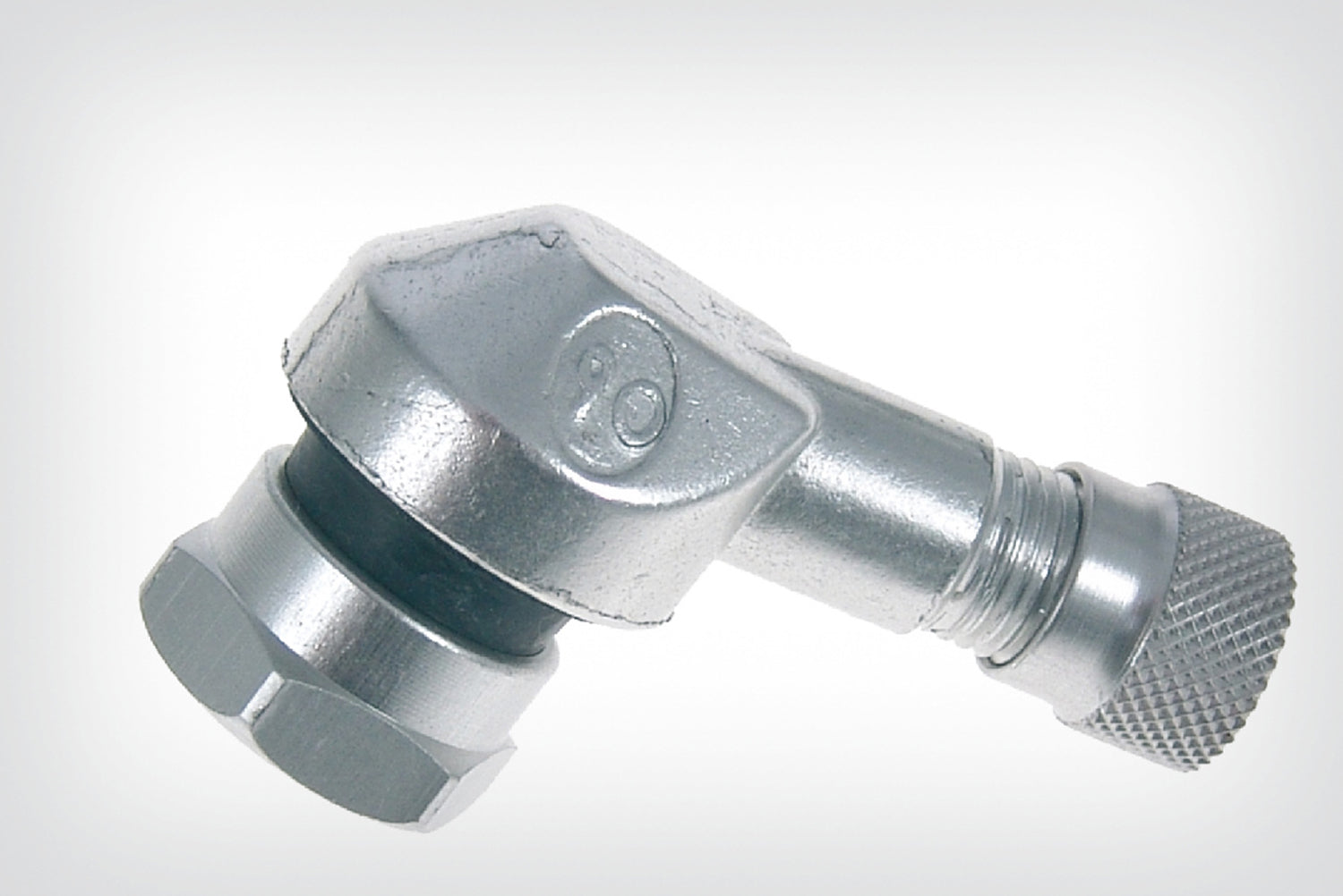 Wunderlich Angle Valve Piece | Silver - Pyramid Motorcycle Accessories