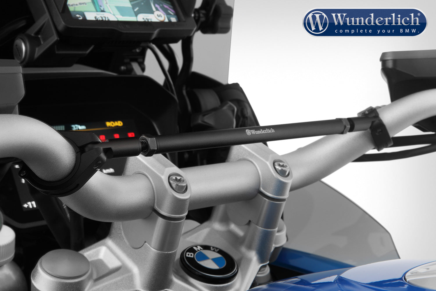 Wunderlich Universal Crossbar 250mm | Silver | BMW F 650 GS - Pyramid Motorcycle Accessories