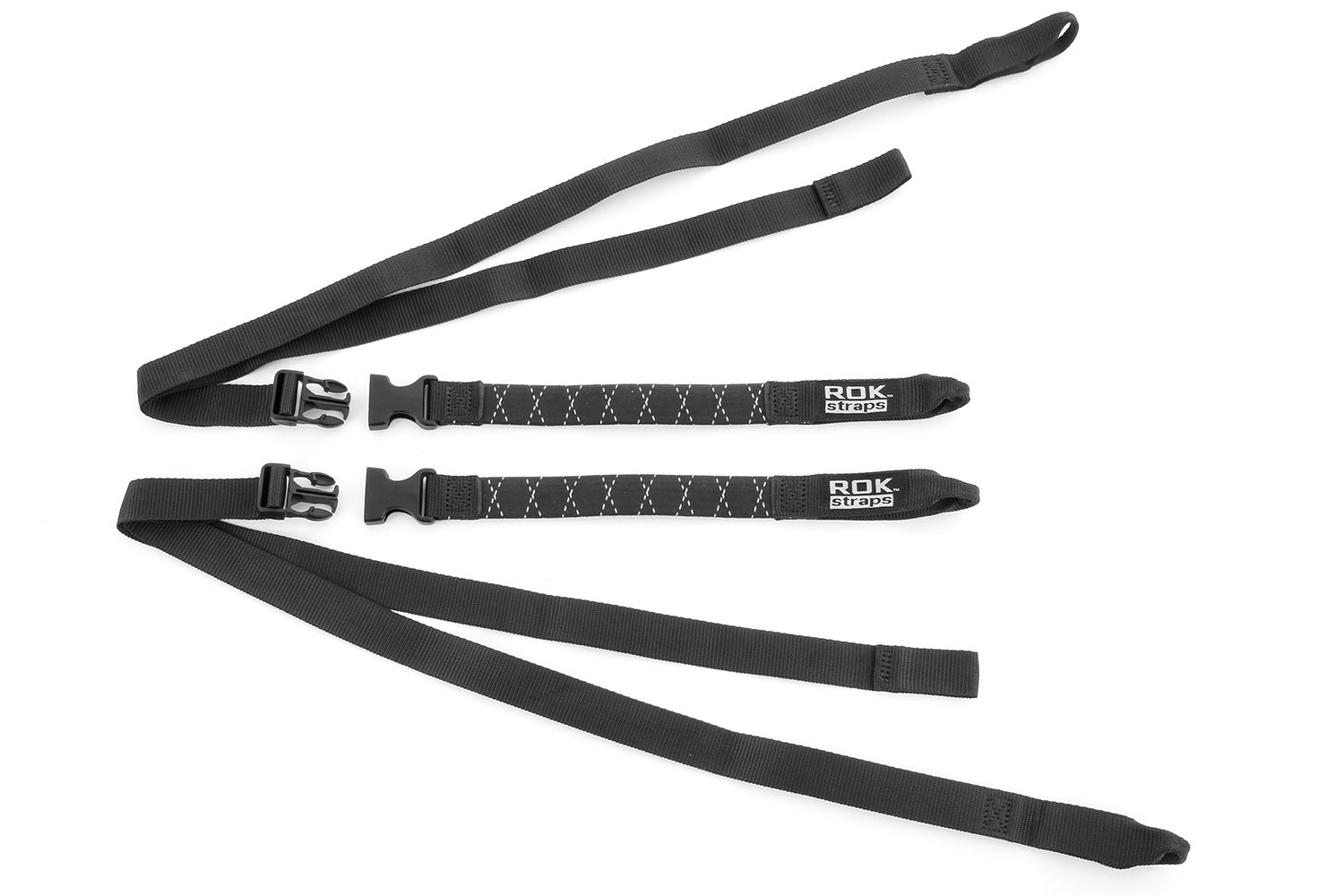 Wunderlich Rok Motorcycle Belts Heavy Duty 25 Mm Set | Black - Pyramid Motorcycle Accessories