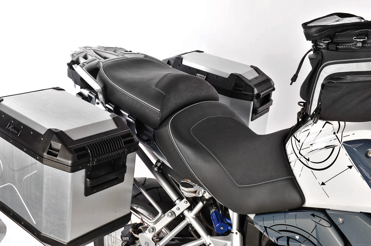 Wunderlich Passenger Seat Thermopro Aktivkomfort Standard | Black | BMW R 1250 R - Pyramid Motorcycle Accessories