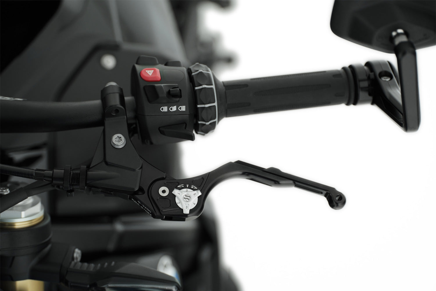 Wunderlich Variolever Adjustable Clutch Lever | Black | BMW F 900 GS - Pyramid Motorcycle Accessories