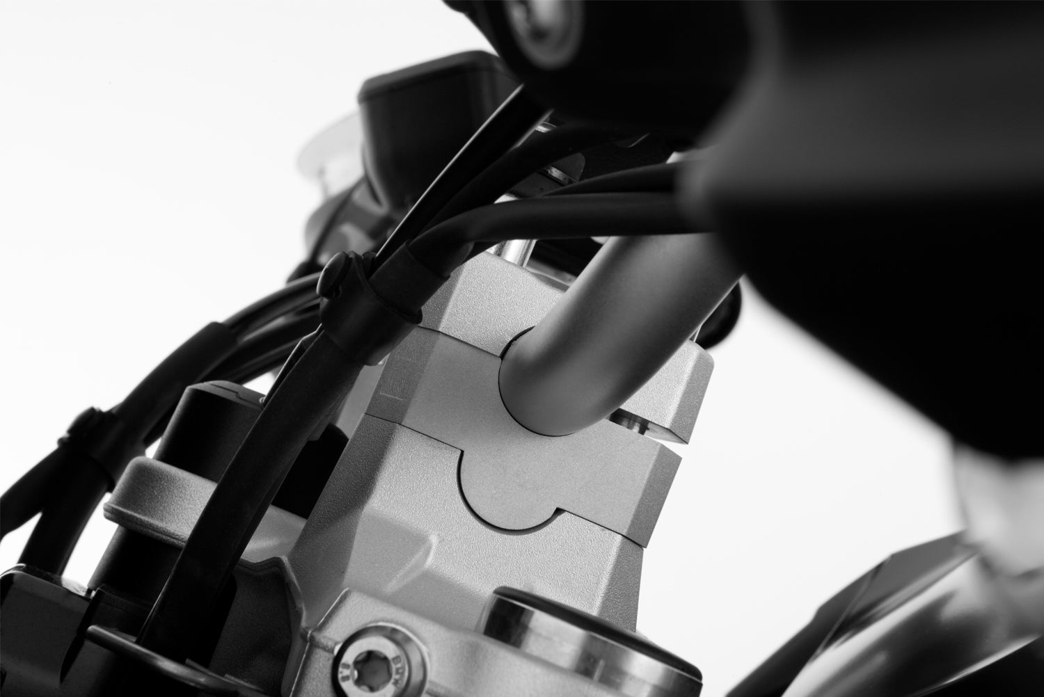 Wunderlich Ergo Handlebar Riser For Models | Silver | R 1300 R - Pyramid Motorcycle Accessories