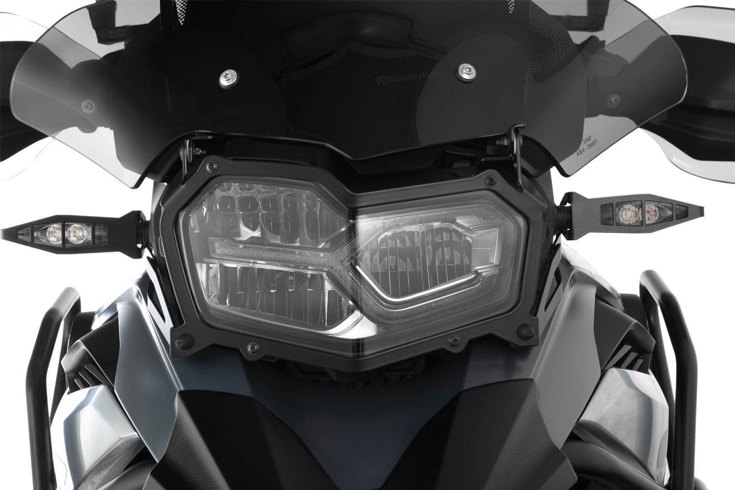 Wunderlich Headlight Protector Foldable Clear | Black | BMW R 1200 GS - Pyramid Motorcycle Accessories