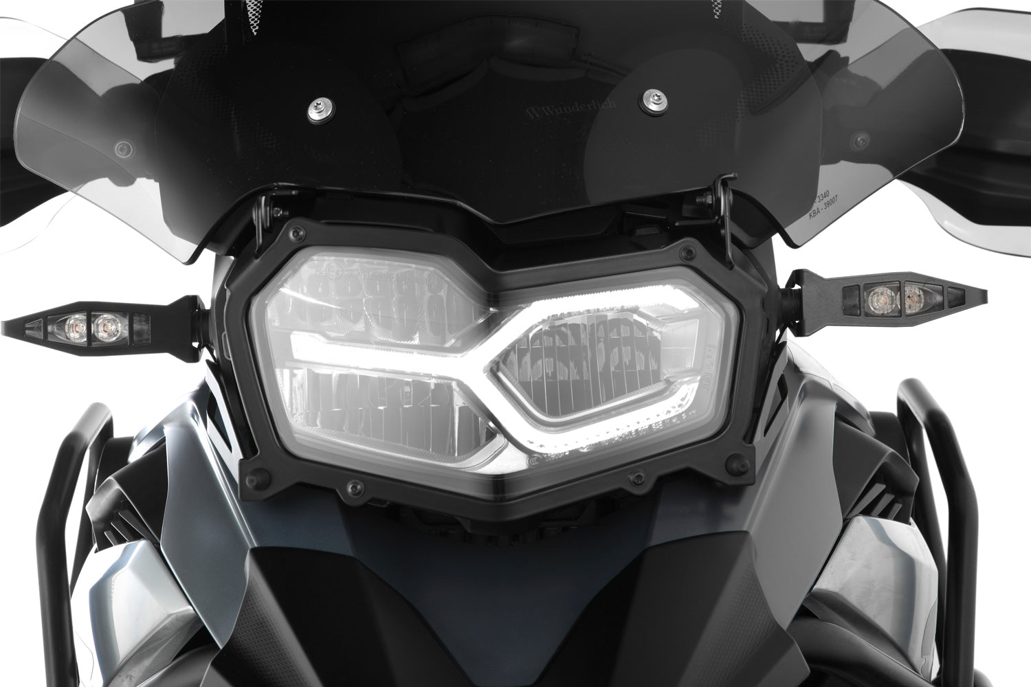 Wunderlich Headlight Protector Foldable Clear | Black | BMW R 1200 GS - Pyramid Motorcycle Accessories