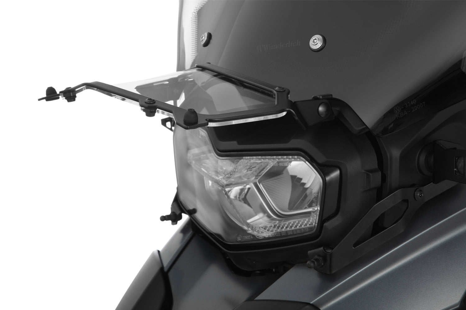 Wunderlich Headlight Protector Foldable Clear | Black | BMW R 1200 GS - Pyramid Motorcycle Accessories