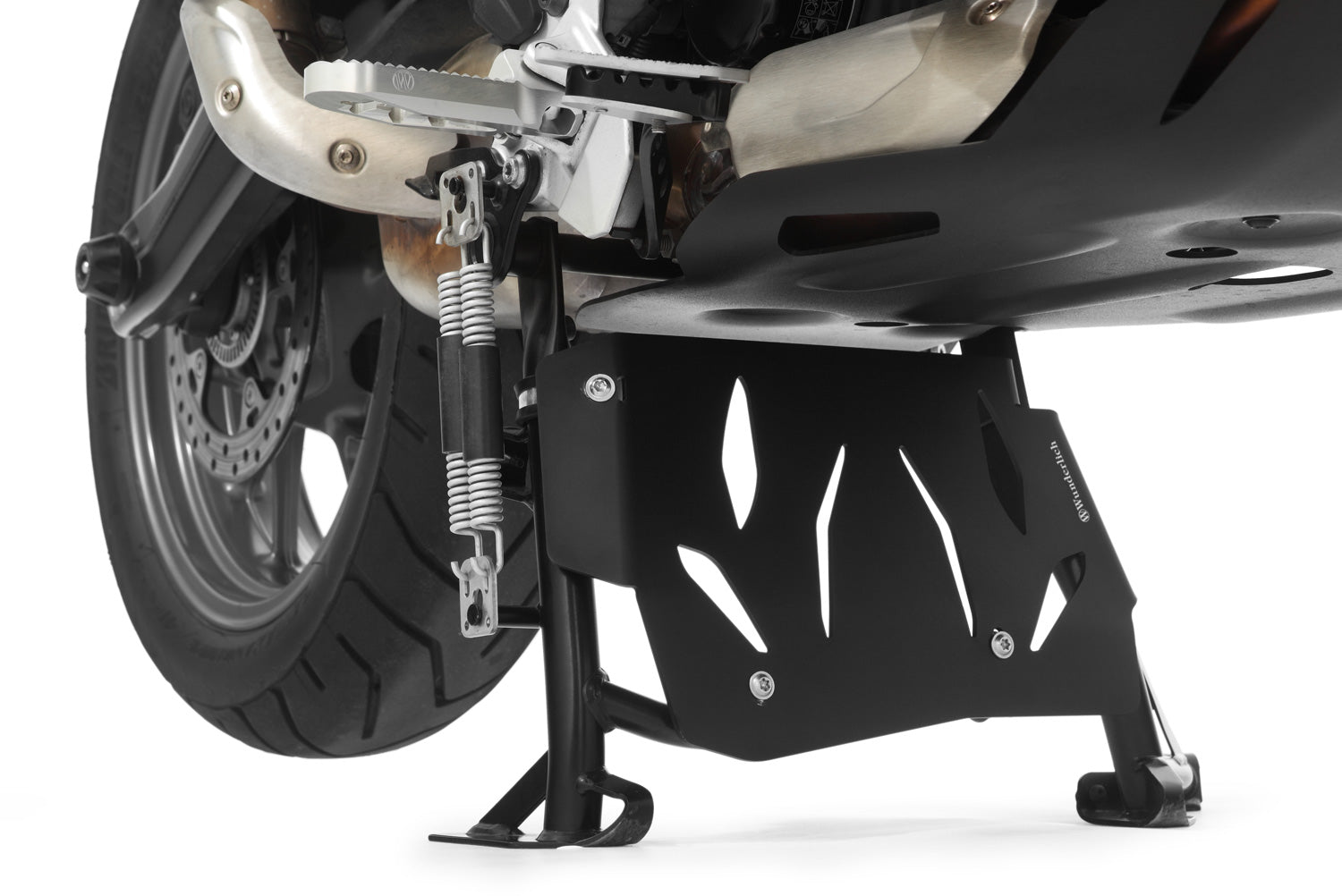 Wunderlich Spike-Kit Side Stand Plate | Black | BMW R nineT - Pyramid Motorcycle Accessories