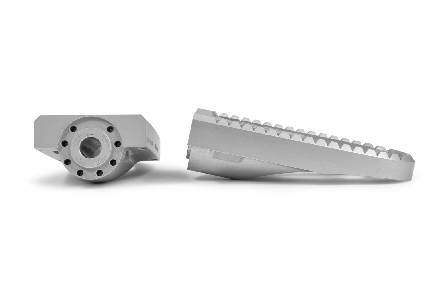 Wunderlich Vario Footrest Evo1 Pair | Silver - Pyramid Motorcycle Accessories