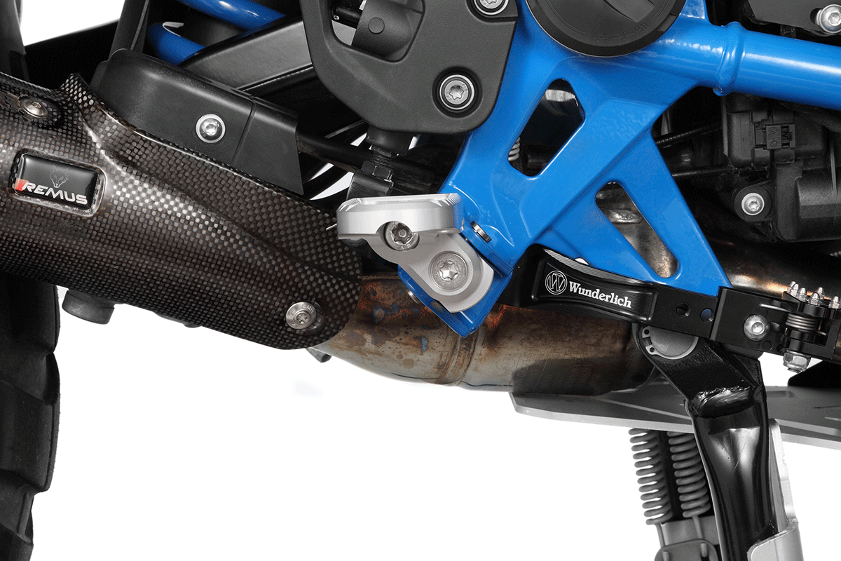 Wunderlich Vario Adapter Evo1 Pair 50mm | Silver | BMW R nineT - Pyramid Motorcycle Accessories