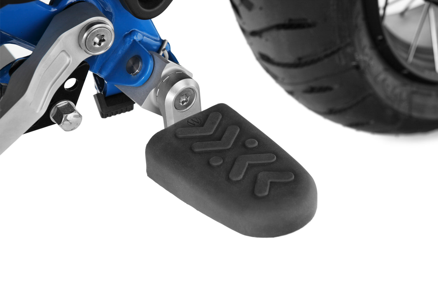 Wunderlich Lean Angle Indicators For Original Footrests | R 1300 Gs | Silver - Pyramid Motorcycle Accessories