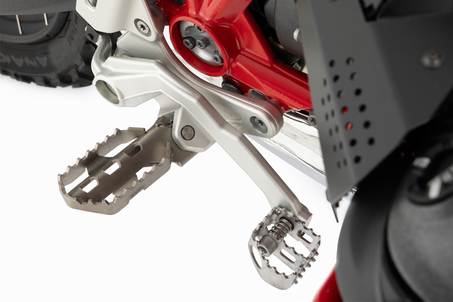 Wunderlich Ultimate Footpegs Set | Silver - Pyramid Motorcycle Accessories