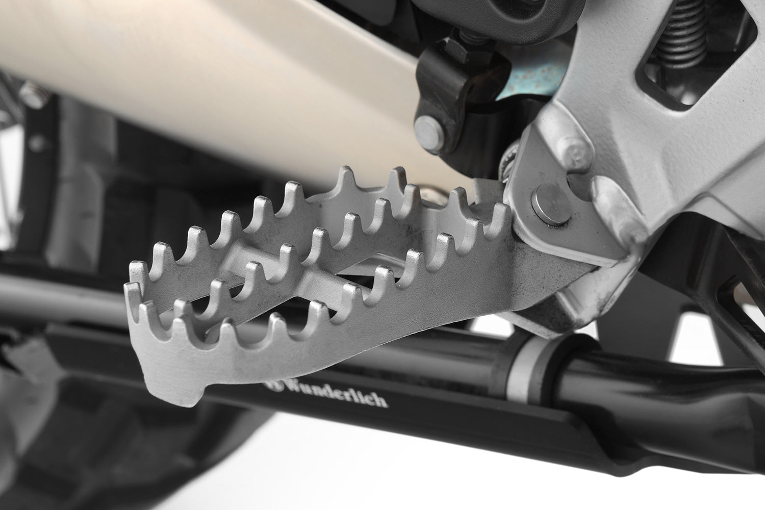 Wunderlich Sleeve Kit For Evo1 Rider Vario Footrest | Silver - Pyramid Motorcycle Accessories