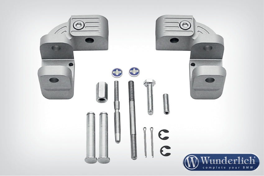 Wunderlich Ergo Rider Footrest Lowering Kit for BMW | R 1300 RT | Black - Pyramid Motorcycle Accessories
