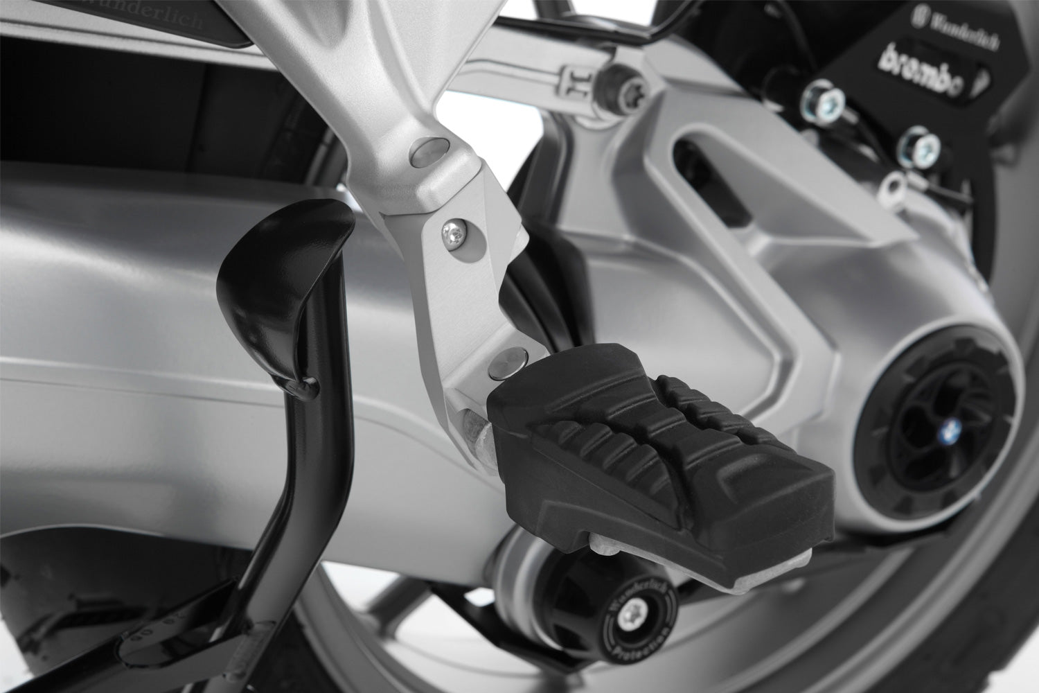 Wunderlich Passenger Footrest Lowering Kit | Silver - Pyramid Motorcycle Accessories