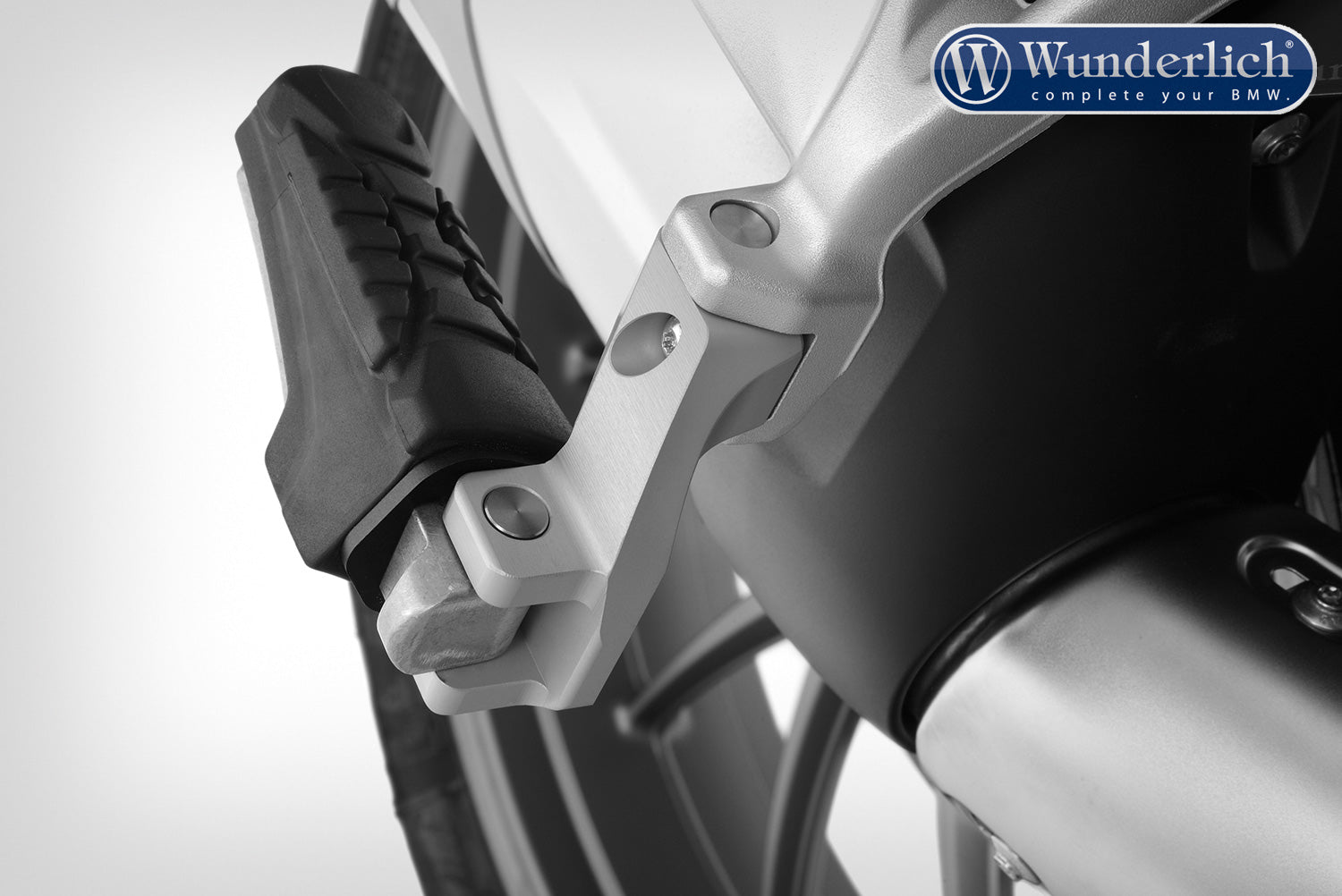 Wunderlich Passenger Footrest Lowering Kit | Silver - Pyramid Motorcycle Accessories