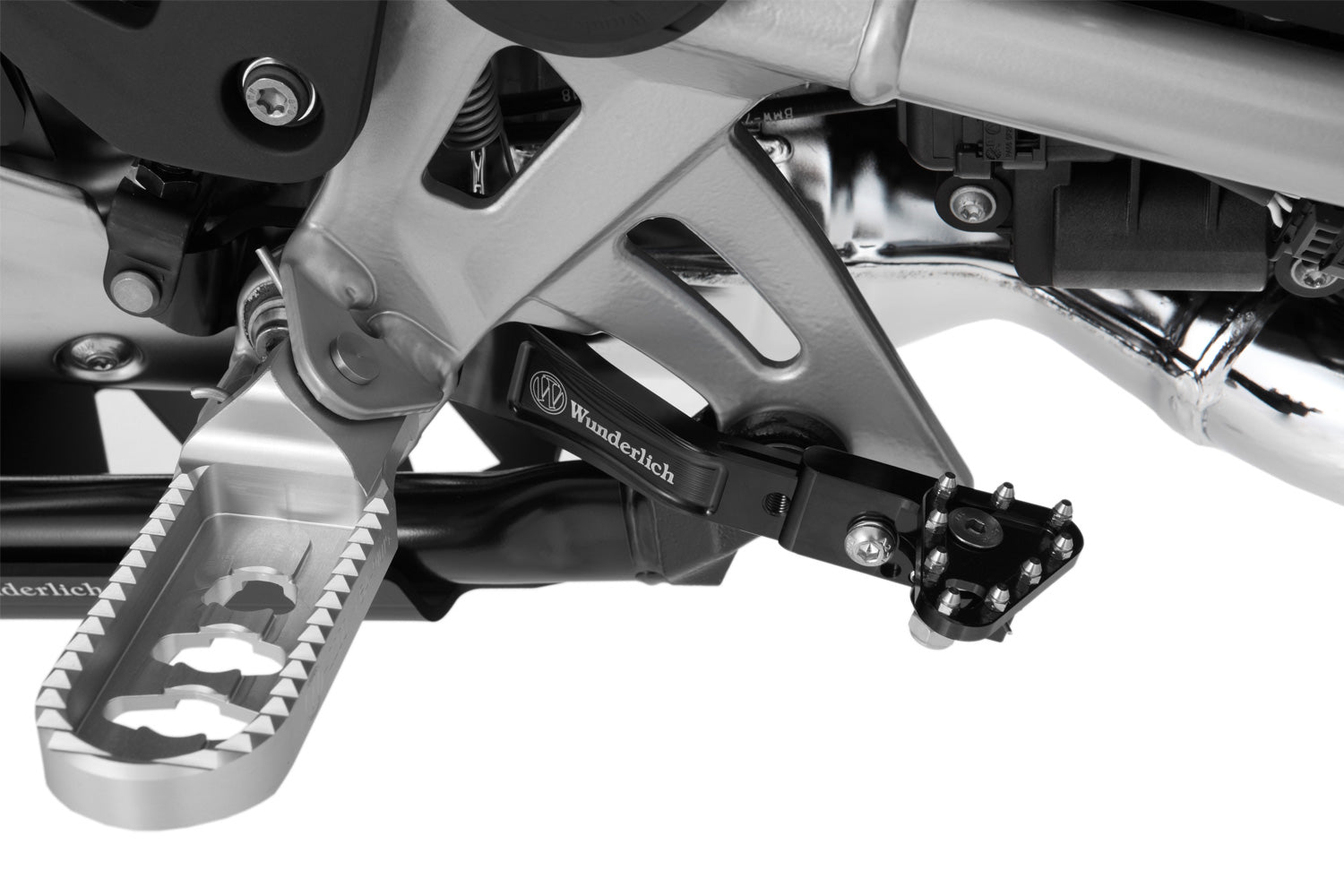Wunderlich Adjustable Foot Brake Lever | Black - Pyramid Motorcycle Accessories