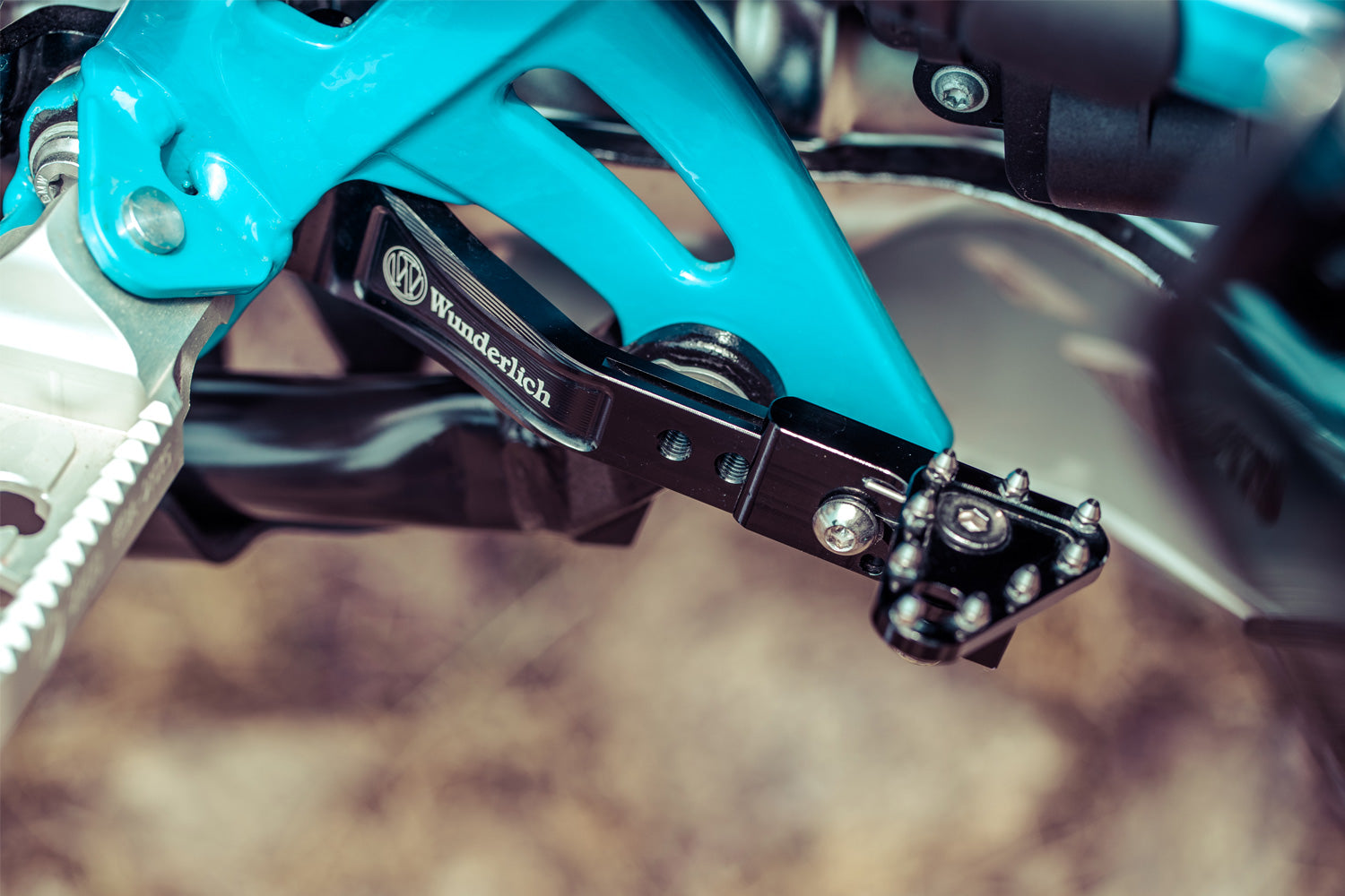 Wunderlich Adjustable Foot Brake Lever | Black - Pyramid Motorcycle Accessories