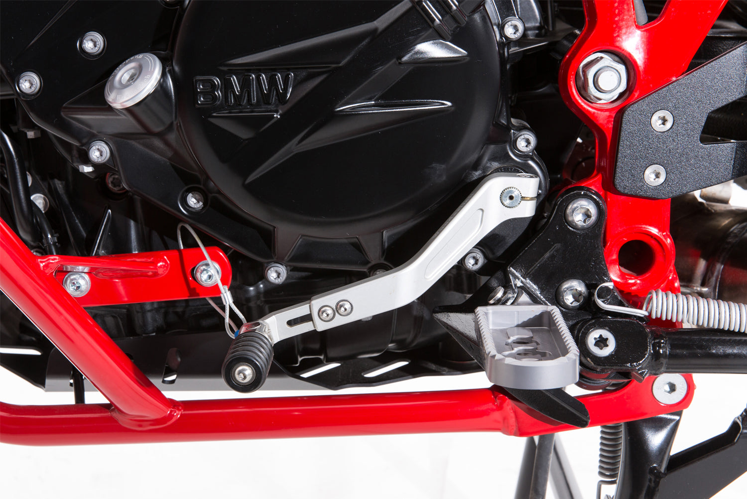 Wunderlich Gear Shift Lever Clever Adjustable | Silver | BMW F 650 GS - Pyramid Motorcycle Accessories