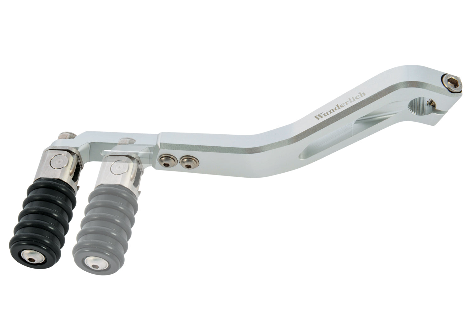 Wunderlich Gear Shift Lever Clever Adjustable | Silver | BMW F 650 GS - Pyramid Motorcycle Accessories