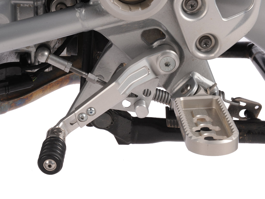 Wunderlich Adjustable Gear Shift Lever Clever Lever | Silver - Pyramid Motorcycle Accessories