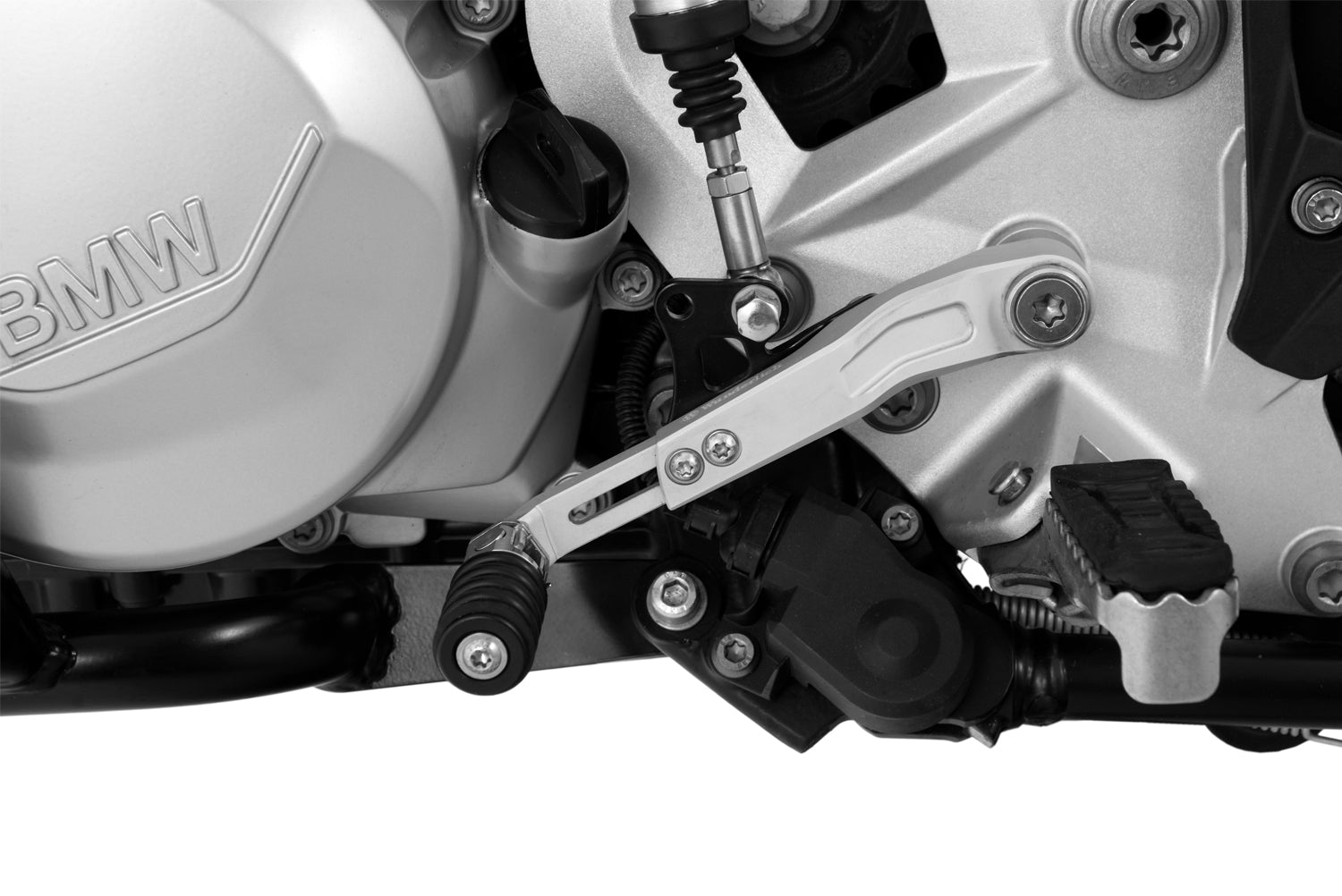 Wunderlich Gear Shift Lever Clever | Silver | BMW F 900 GS - Pyramid Motorcycle Accessories
