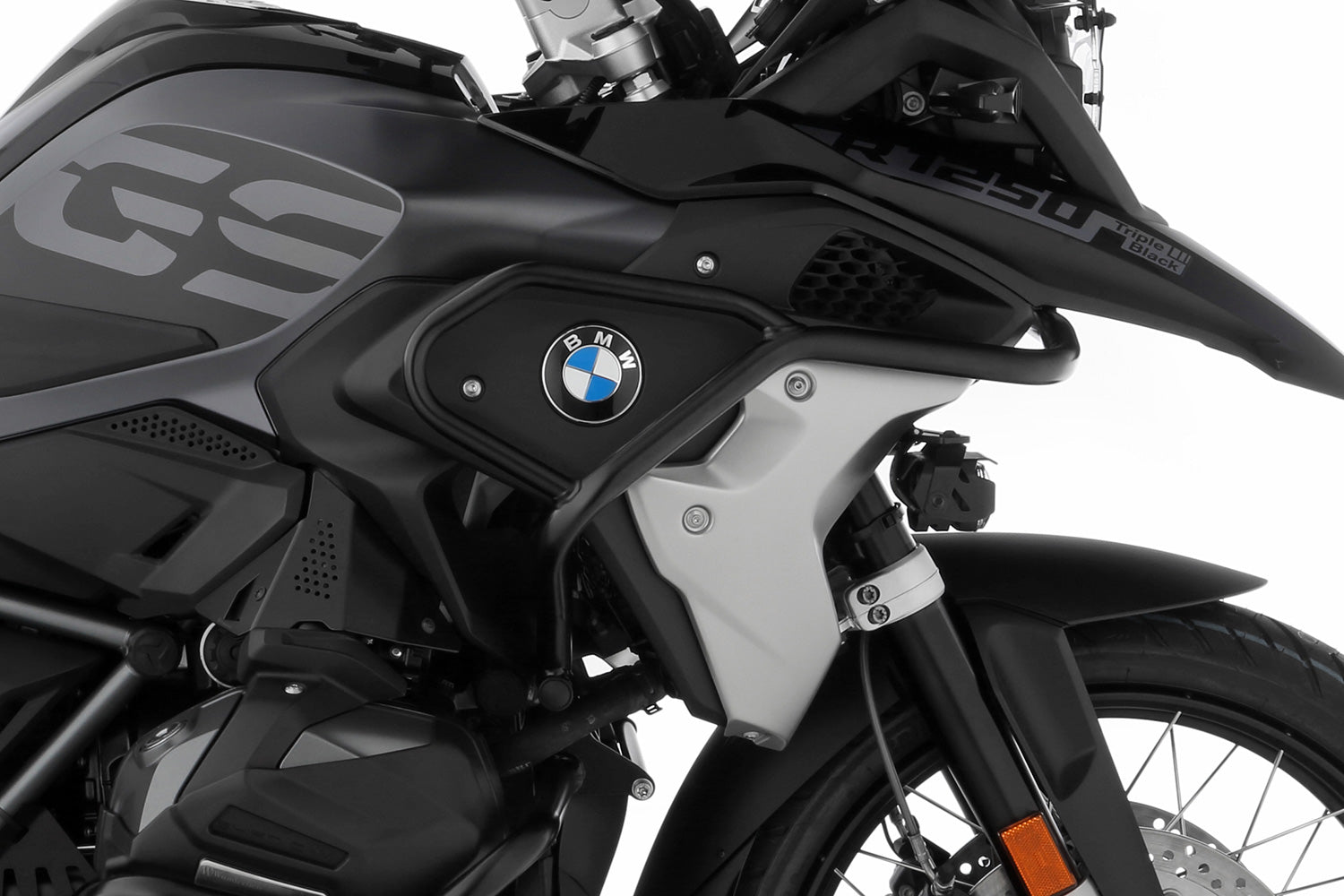 Wunderlich Reinforcement Bar For Original Engine Protection Bar | Silver - Pyramid Motorcycle Accessories