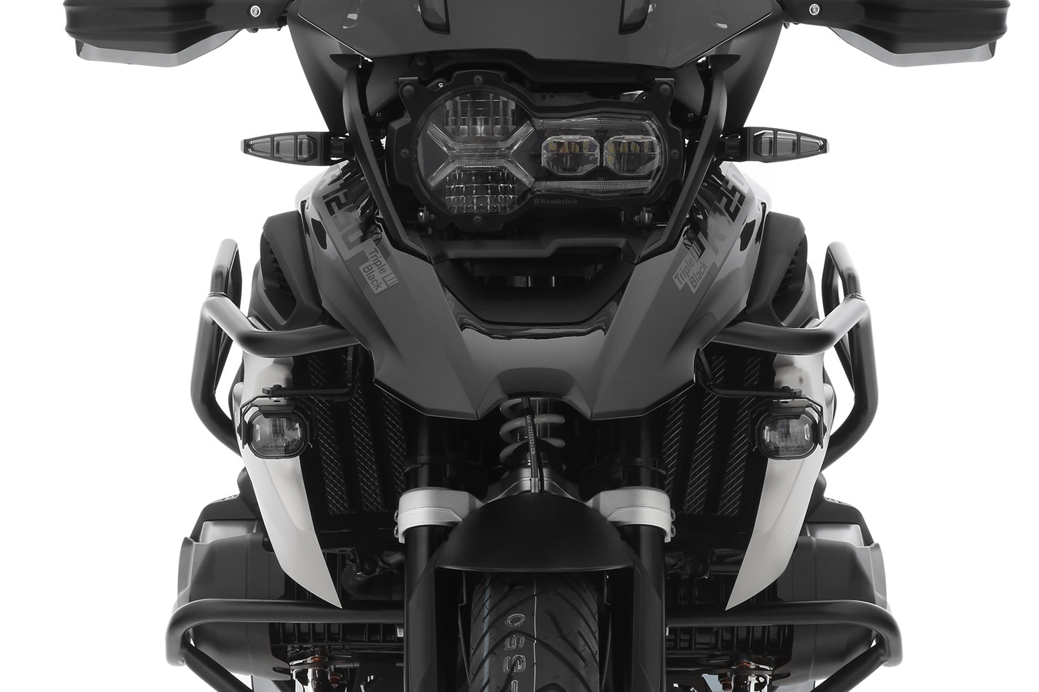Wunderlich Reinforcement Bar For Original Engine Protection Bar | Silver - Pyramid Motorcycle Accessories