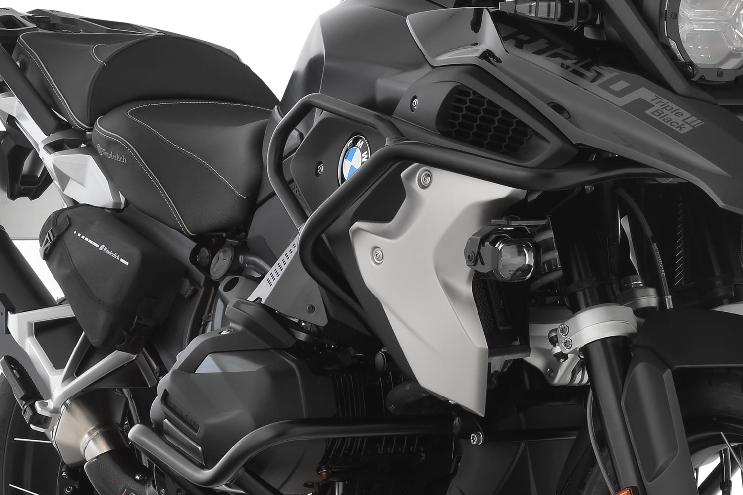 Wunderlich Reinforcement Bar For Original Engine Protection Bar | Silver - Pyramid Motorcycle Accessories