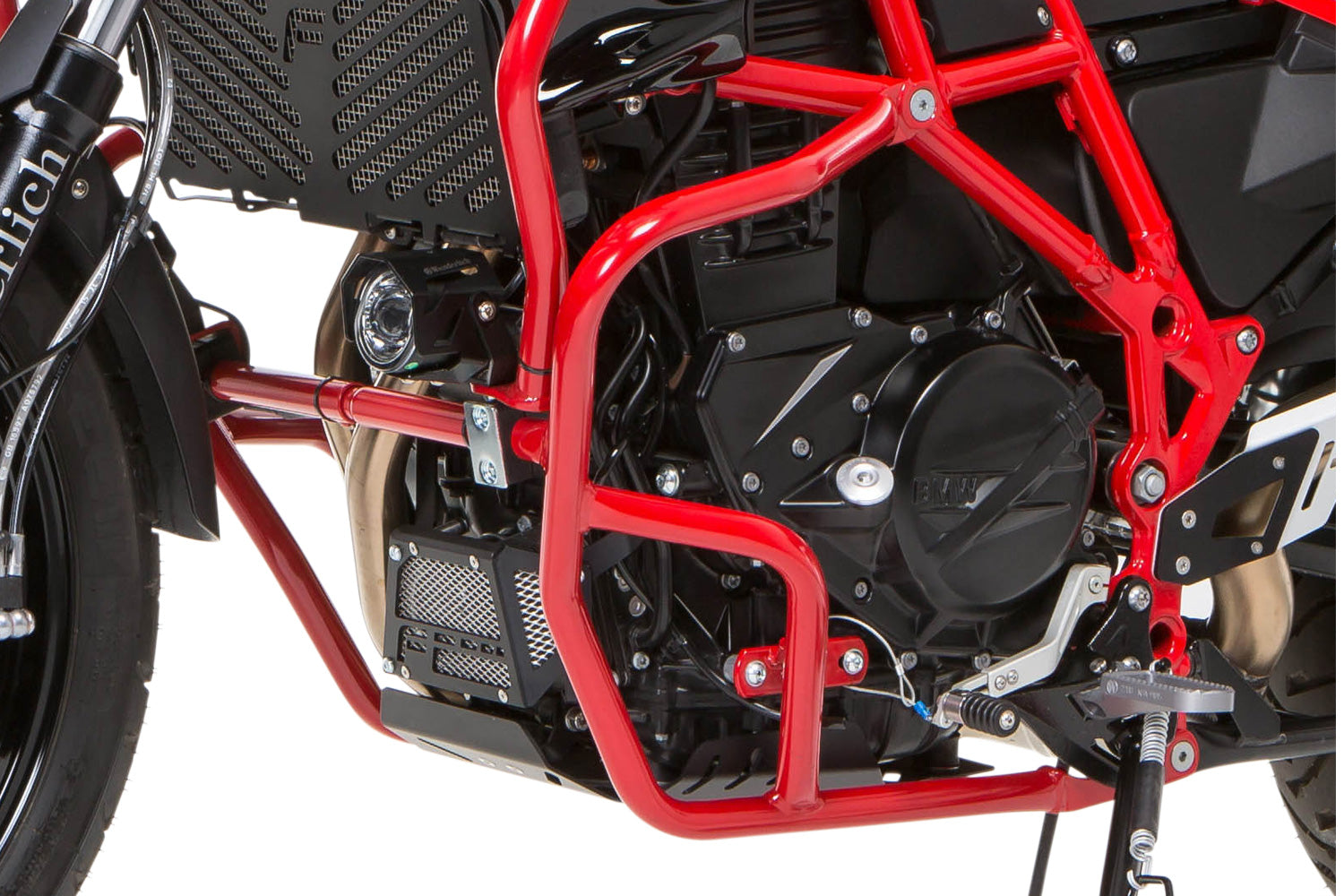 Wunderlich Protection Bar Set | Red | BMW F 800 GS - Pyramid Motorcycle Accessories