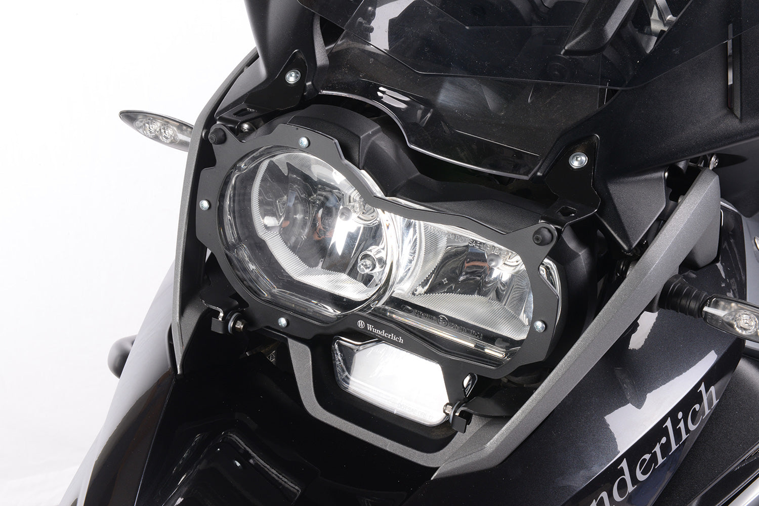 Wunderlich Headlight Protector Foldable Clear | Black | BMW R 1200 GS - Pyramid Motorcycle Accessories