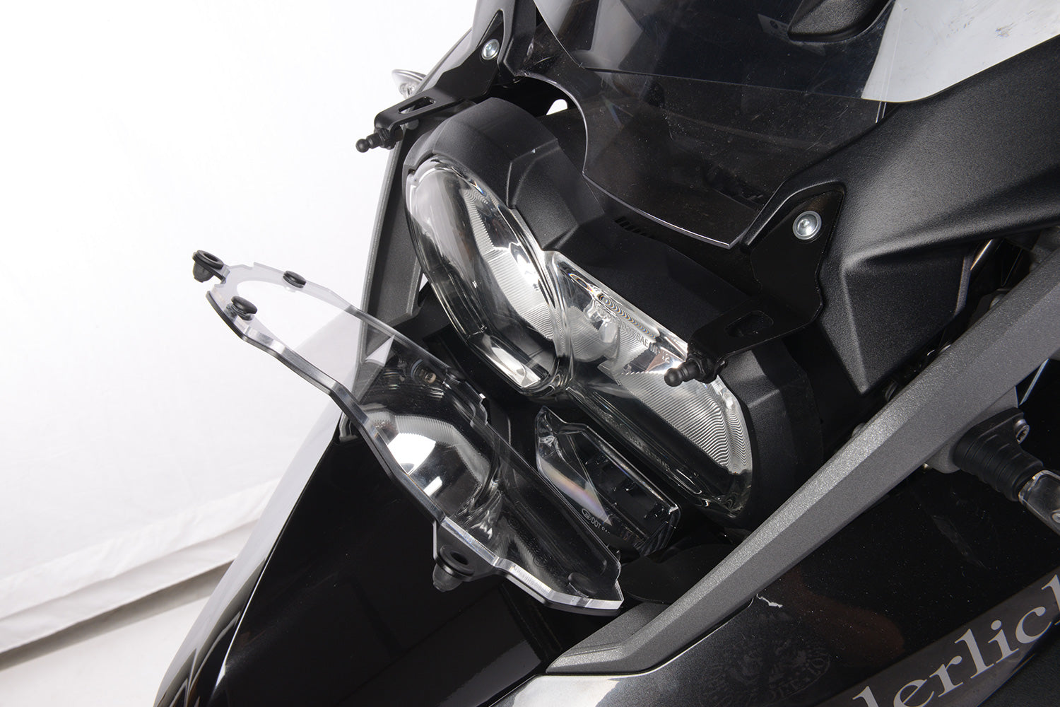 Wunderlich Headlight Protector Foldable Clear | Black | BMW R 1200 GS - Pyramid Motorcycle Accessories