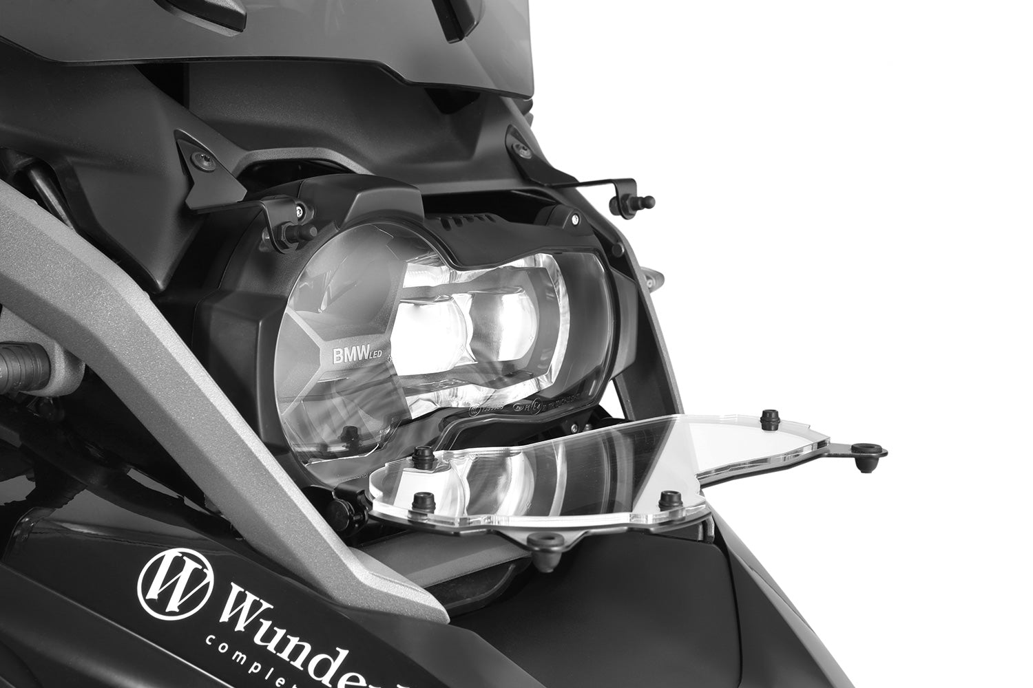 Wunderlich Headlight Protector Foldable Clear | Black - Pyramid Motorcycle Accessories