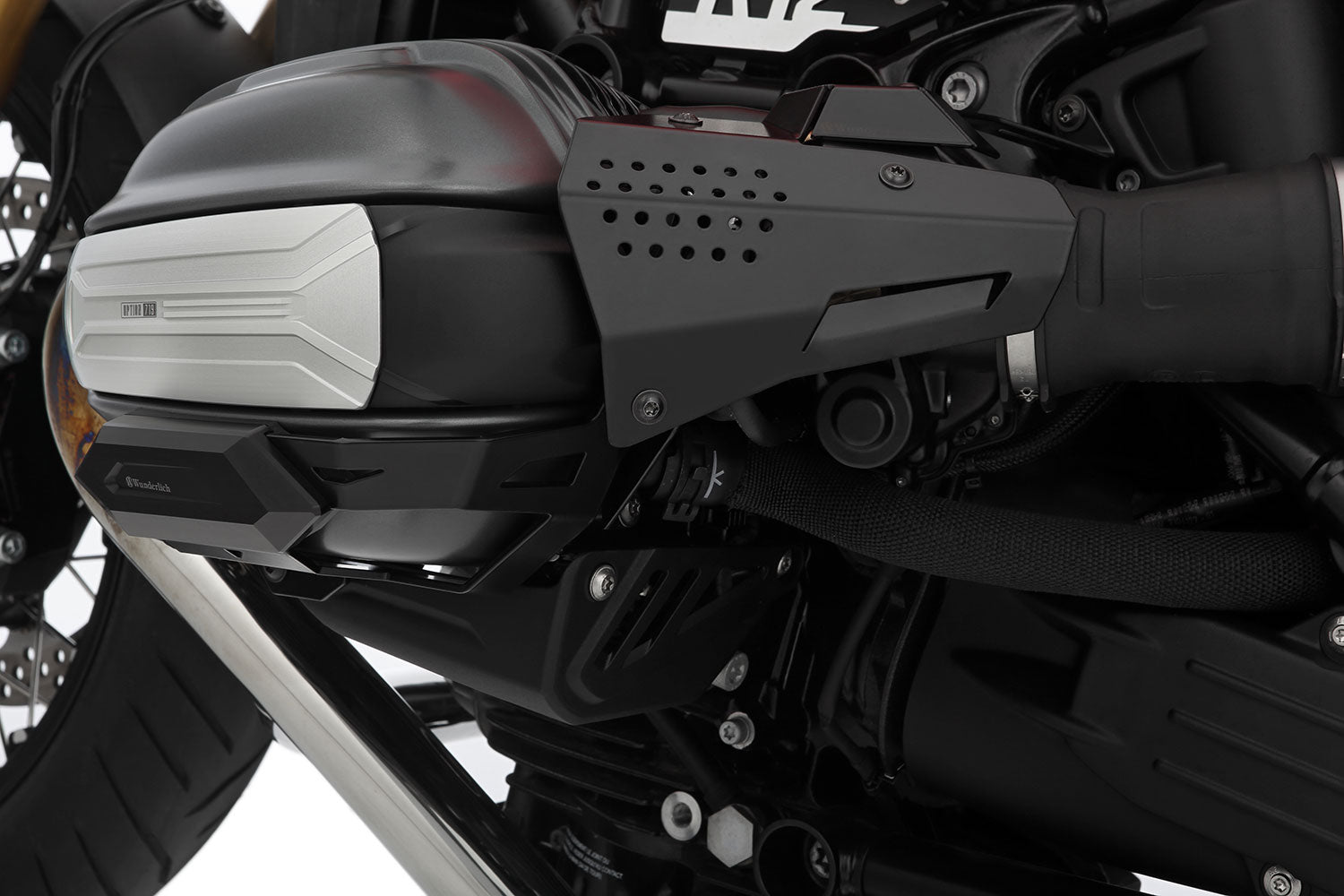 Wunderlich Fuel Injection System Cover Set | Black | BMW R nineT - Pyramid Motorcycle Accessories
