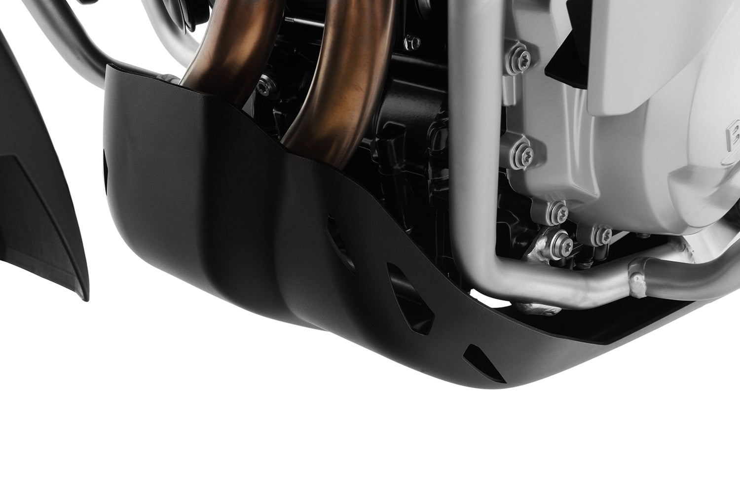 Wunderlich Engine Protection Extreme Euro 4 For Original Plate | Black - Pyramid Motorcycle Accessories