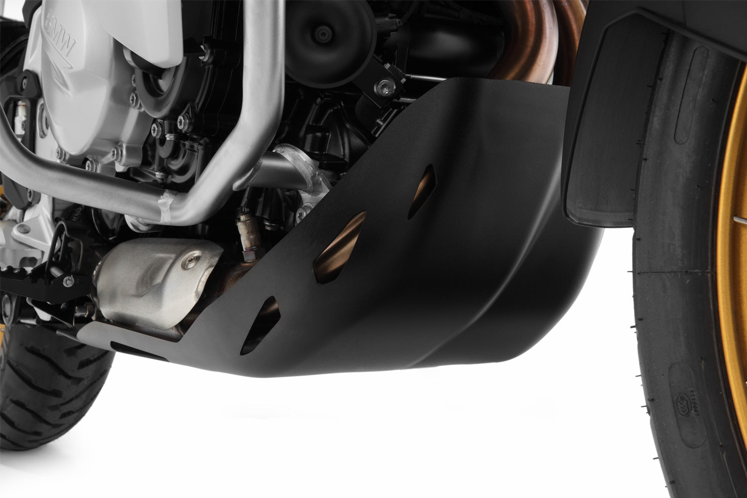 Wunderlich Engine Protection Plates Extreme | Black-Silver - Pyramid Motorcycle Accessories