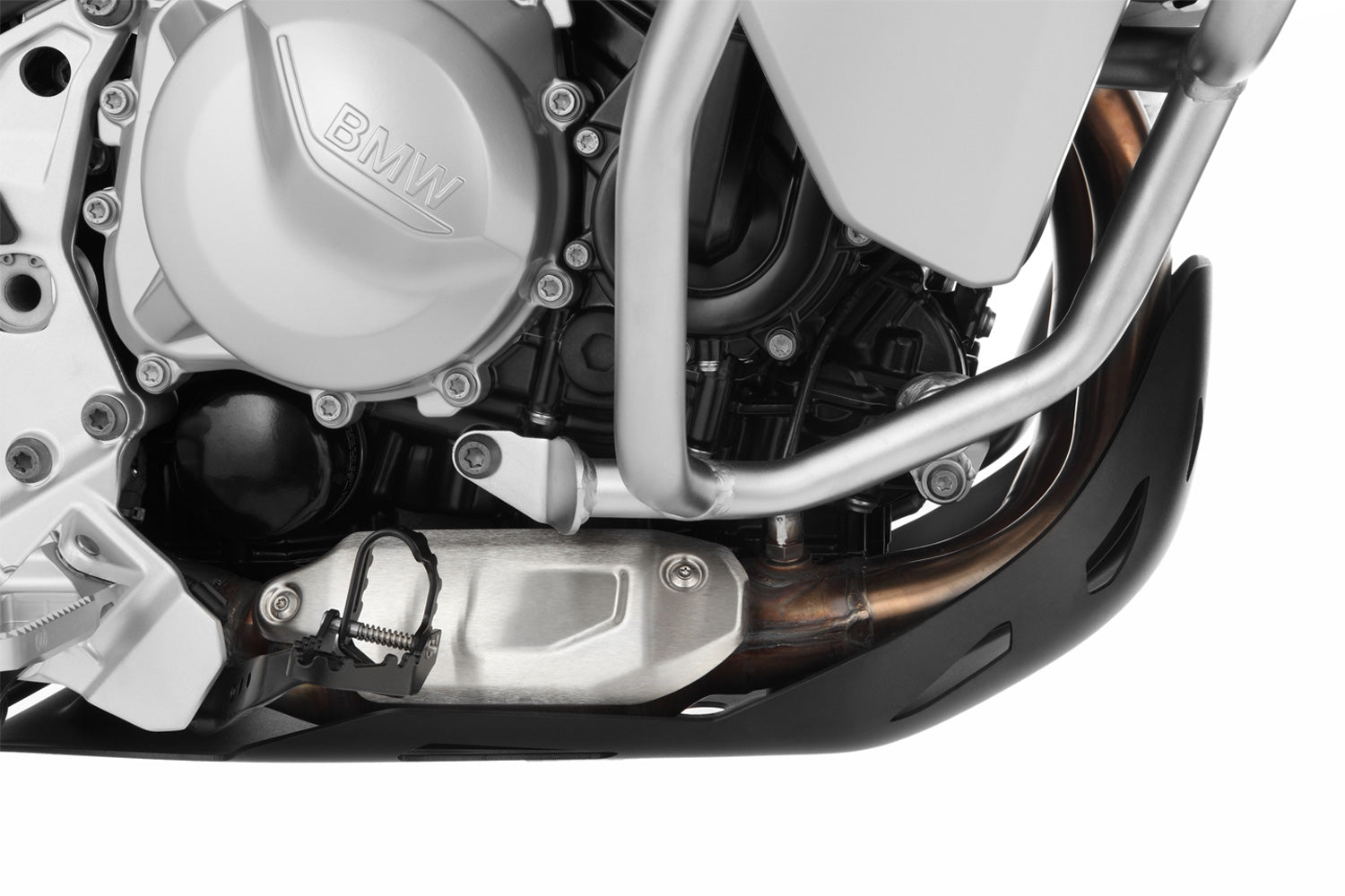 Wunderlich Engine Protection Plates Extreme | Black-Silver - Pyramid Motorcycle Accessories