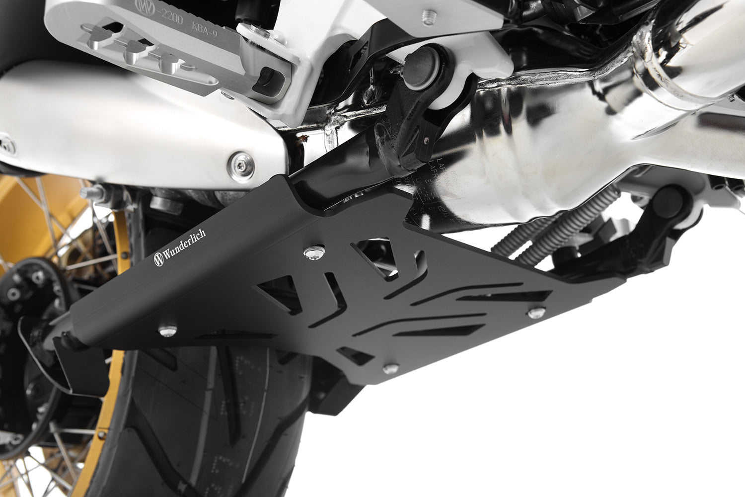 Wunderlich Centre Stand Protection Plate | Black | F 750 GS - Pyramid Motorcycle Accessories
