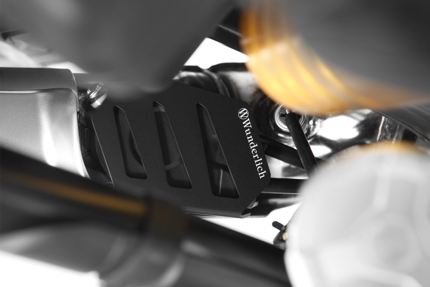 Wunderlich Exhaust Flap Cover | Black - Pyramid Motorcycle Accessories